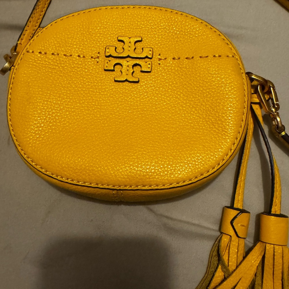 Tory Burch Mustard Yellow Crossbody Bag